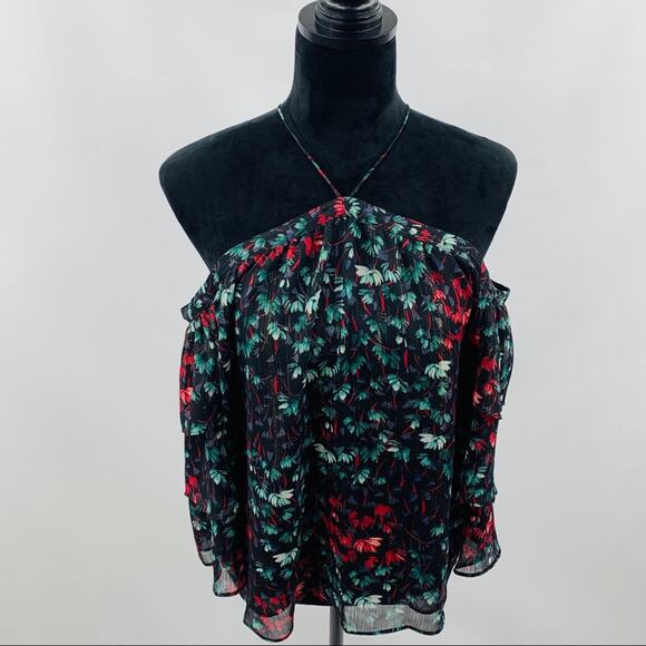 1. State The Curator Rich Black Floral Blouse - Picture 4 of 11